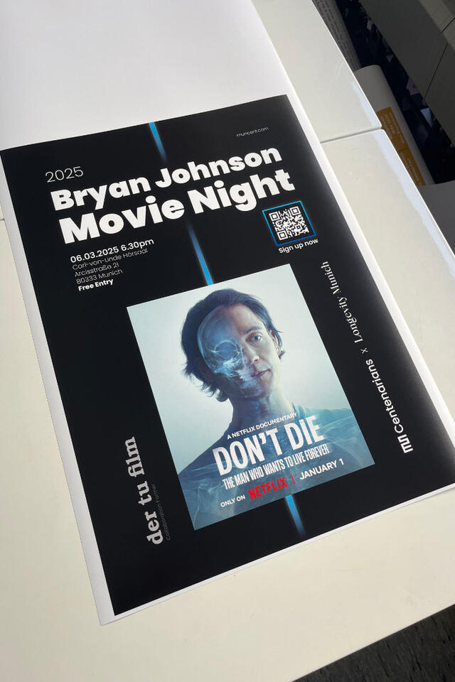 MUN Centenarians: Bryan Johnson Netflix Documentary Screening